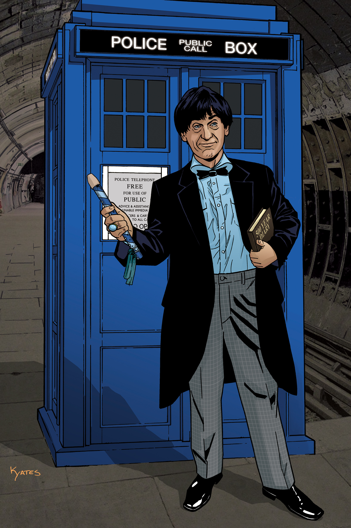 2nd Doctor & TARDIS – The Art of Kelly Yates
